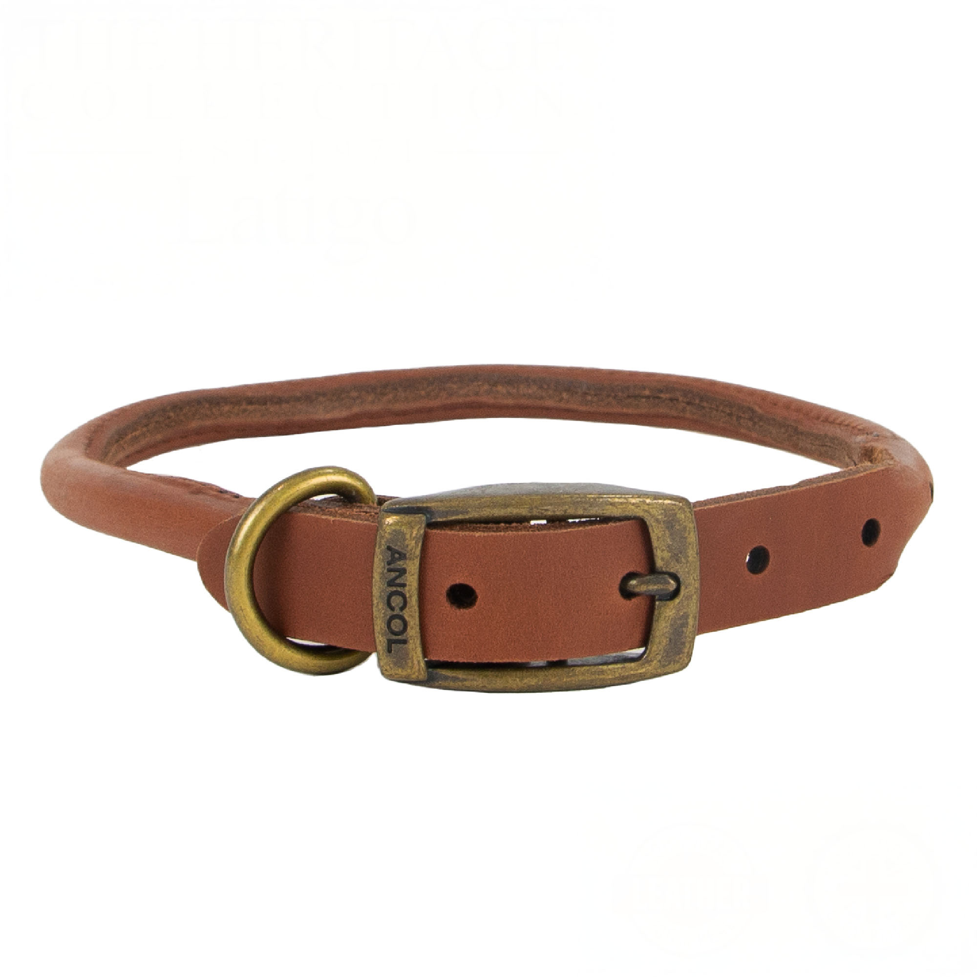 Vintage Leather Round Collar