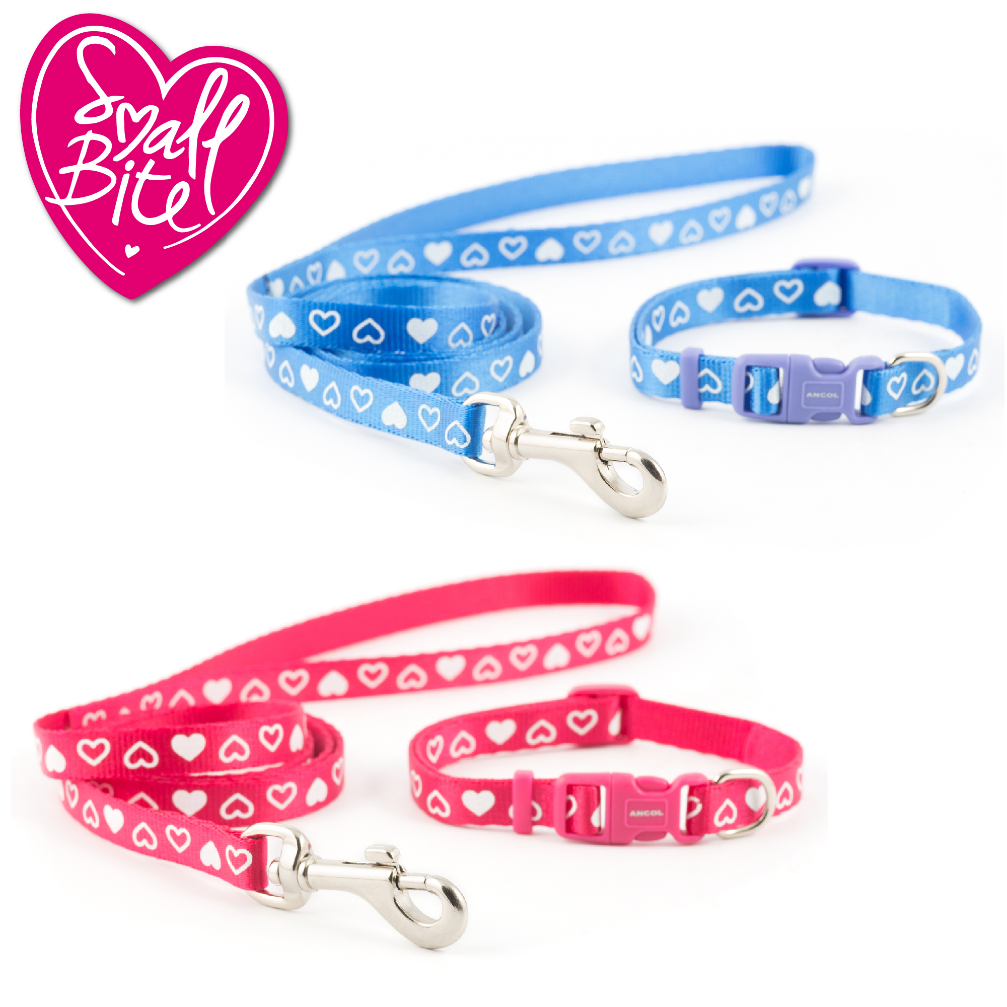 Small Bite Heart Collar Lead Set
