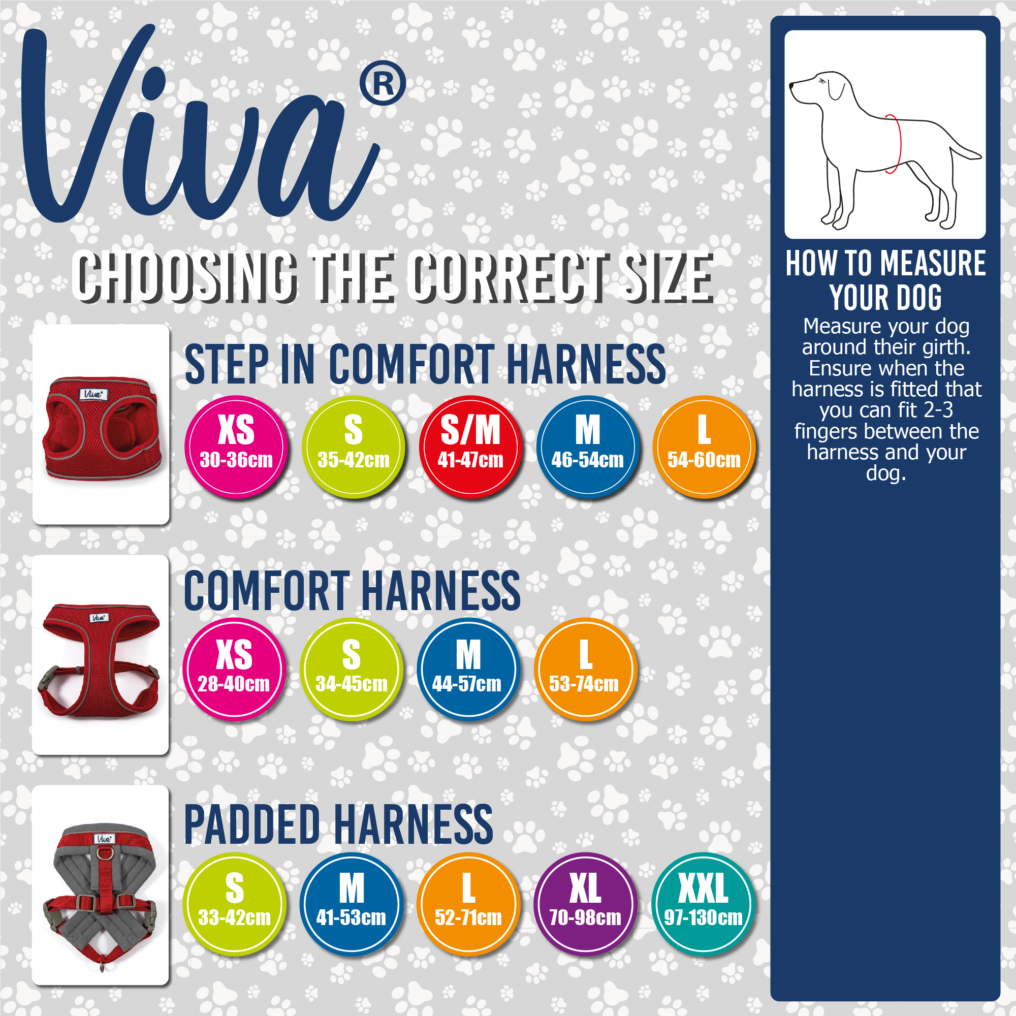 Ancol Viva Step-in Comfort Harnais Bleu Taille S/M 41-47 cm 
