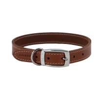 Heritage Leather Collar Tan Size 2 26-31cm