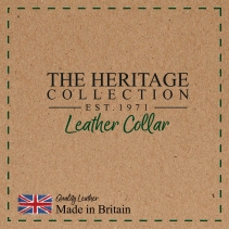 Heritage Leather Collar Oxblood Size 3 28-36cm