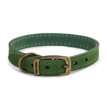 Timberwolf Leather Collar Green 20-26cm Size 1