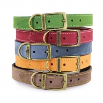 Timberwolf Leather Collar Raspberry 20-26cm Size 1