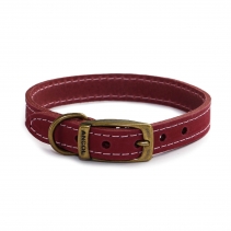 Timberwolf Leather Collar Raspberry 20-26cm Size 1