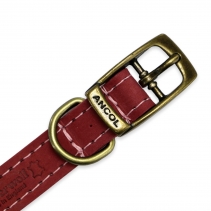 Timberwolf Leather Collar Raspberry 20-26cm Size 1