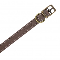Timberwolf Leather Collar Sable 26-31cm Size 2