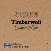 Timberwolf Leather Collar Blue 26-31cm Size 2