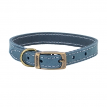 Timberwolf Leather Collar Blue 45-54cm Size 6
