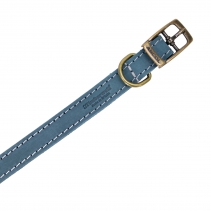 Timberwolf Leather Collar Blue 45-54cm Size 6