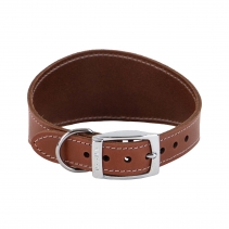 Heritage Leather Hound Collar Tan 4-5 34-43cm