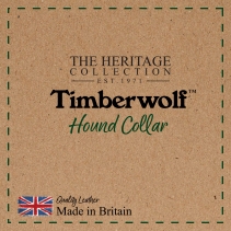 Timberwolf Whippet Leather Collar Blue 30-34cm