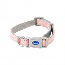 Small Bite Polka Collar Lead Set Rose