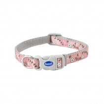 Small Bite Floral Collar Lead Set Rose