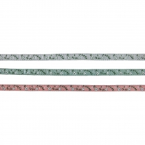 Small Bite Floral Collar Lead Set Pebble