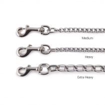 Heritage Leather Medium Chain Lead Tan 80cm