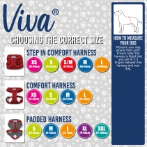 Viva Padded Harness Pink L 52-71cm