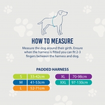 Viva Padded Harness Purple XXL 97-130cm