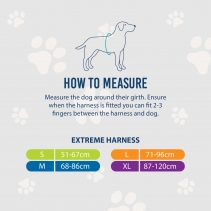 Extreme Harness Black S 51-67cm