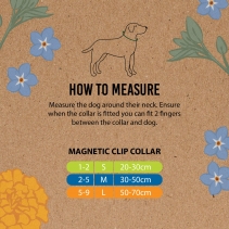 Heritage Magnetic Lock Collar Blue Med 2-5