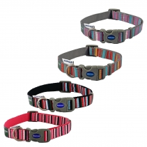 Hot Pink Candy Stripe Made From Collar L