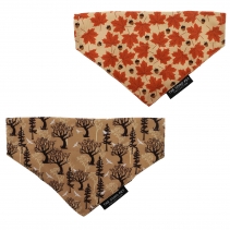 Maple Leaf/Woodland Patterned Bandana (2 per pack)