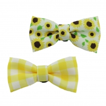 Sunflower/Yellow Check Bow Tie (2 per pack)