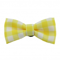 Sunflower/Yellow Check Bow Tie (2 per pack)