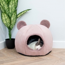 Teddy Bear Ear Cave Bed (Rose)