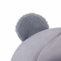 Teddy Bear Ear Cave Bed (Pebble)