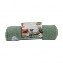 Small Bite Teddy Bear Blanket Sage