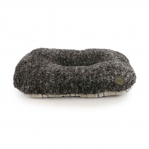 Sleepy Paws Oval Cushion 60x50cm Oatmeal & Check