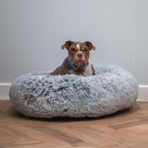 Super Plush Donut Bed 50cm Slate Grey