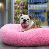 Super Plush Donut Bed 70cm Pink