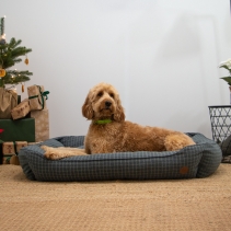 Blue Check Bed XL 84 x 105cm