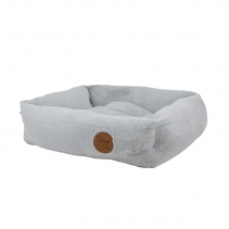 Sleepy Paws Square Bed 70x60cm Light Grey