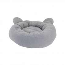 Small Bite Teddy Bear Donut Bed Pebble 70cm