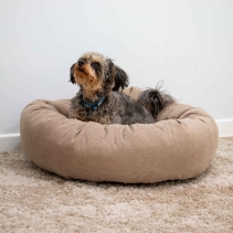 Corduroy Donut Bed (Oat) 70cm