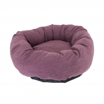Corduroy Donut Bed (Plum) 70cm