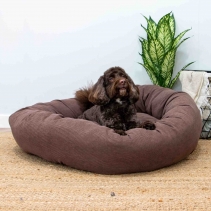 Corduroy Donut Bed (Walnut) 70cm
