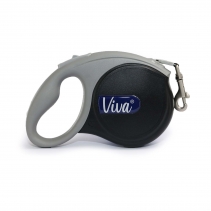 Viva Retractable 5m Lead Black S