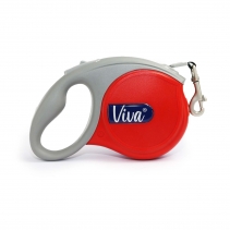 Viva Retractable 5m Lead Red S