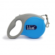 Viva Retractable 5m Lead Blue M