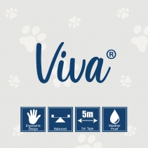 Viva Retractable 5m Lead Blue M