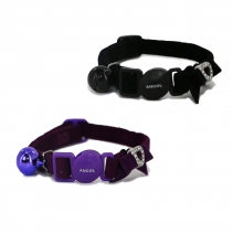 Velvet Heart Cat Collar Purple