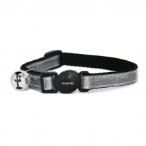 Gloss Refl Safety Cat Collar Silver
