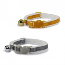 Reflective Safety Buckle Cat Collar Yellow