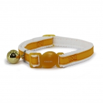 Reflective Safety Buckle Cat Collar Yellow