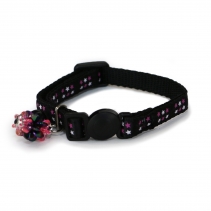Kitten Safety Star Collar Black