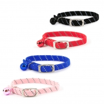 Softweave Refl Elastic Cat Collar Red