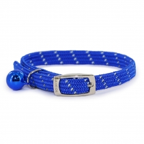 Softweave Refl Elastic Cat Collar Blue